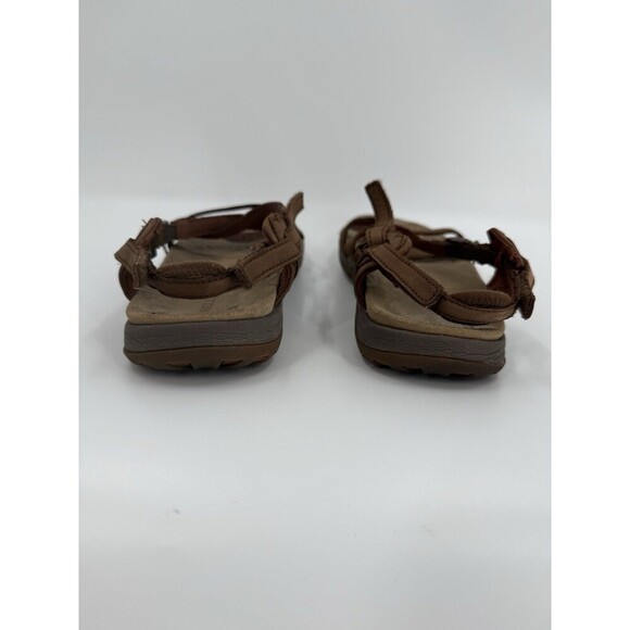 MERRELL Q FORM Womens Dark Earth Performance Leather Upper Strap Sandals Size 8 - Picture 8 of 11